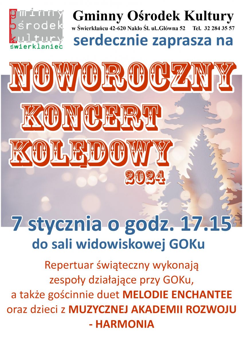 Plakat - Koncert Noworoczny - 7 stycznia 2024